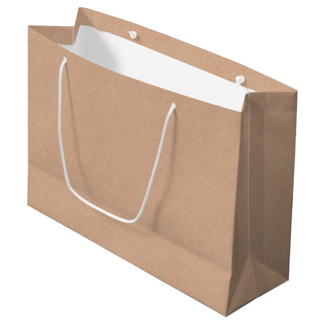 Kraft Style Große Geschenktüte Charmante Geschenkv (Vorderseite Schrägansicht)