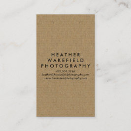 Kraft- und Foto-Calling Card Visitenkarte