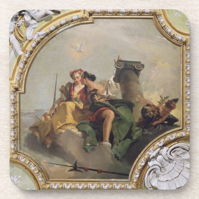 Kraft und Gerechtigkeit, vom 'Sala Capitolare Getränkeuntersetzer (Vorderseite)