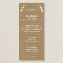 Kraft- und Rustikales Hochzeitmenü