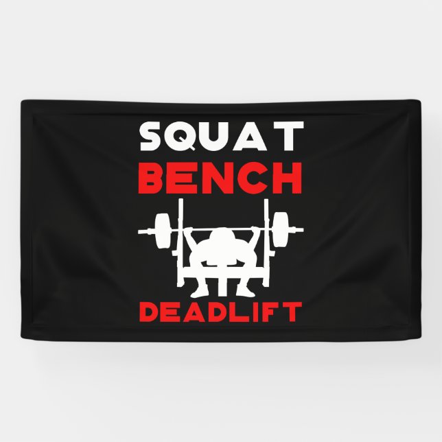 Kraftanhebende Sitzbank Deadlift Banner (Horizontal)