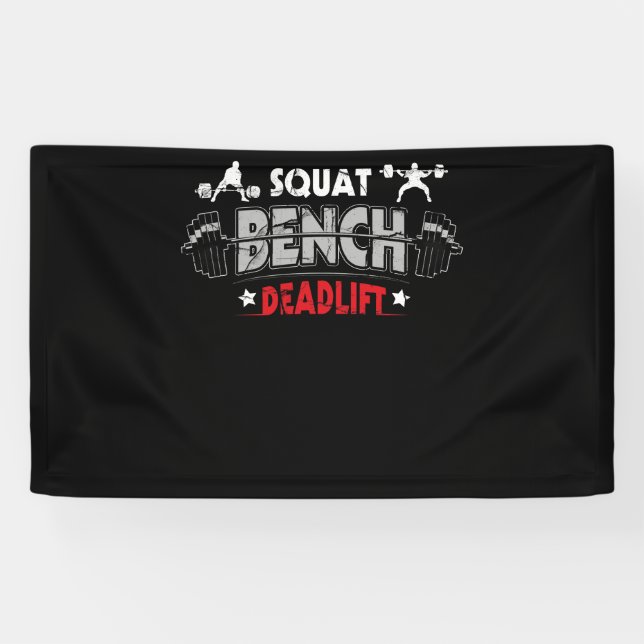 Kraftanhebende Sitzbank Deadlift Banner (Horizontal)