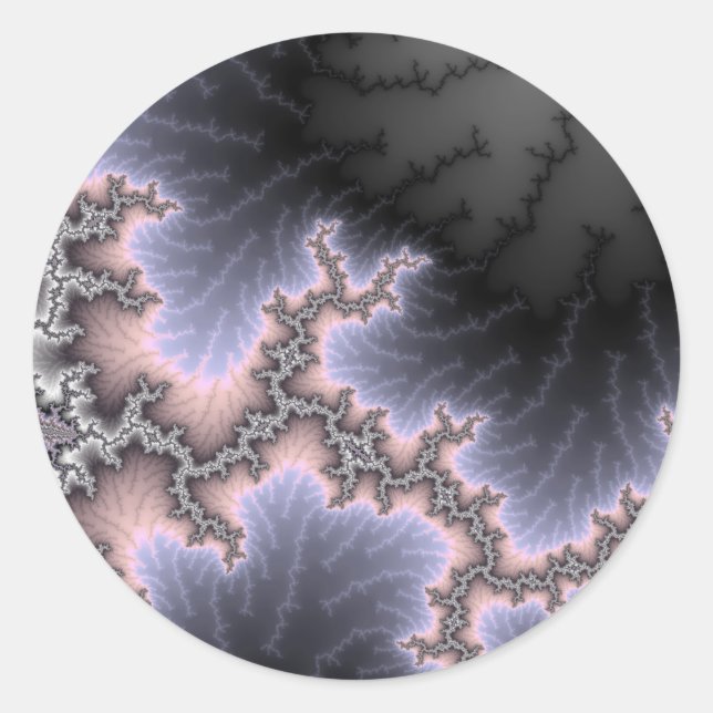 Kraftblitz Runder Aufkleber (Vorderseite)