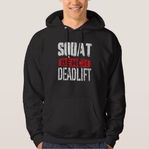 Kraftdreikampf-Bankdrücken-Kniebeugen-Training Kra Hoodie