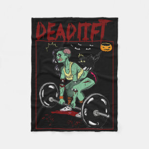 Kraftdreikampf Skelett Gewichtheber Bodybuilder Wo Fleecedecke