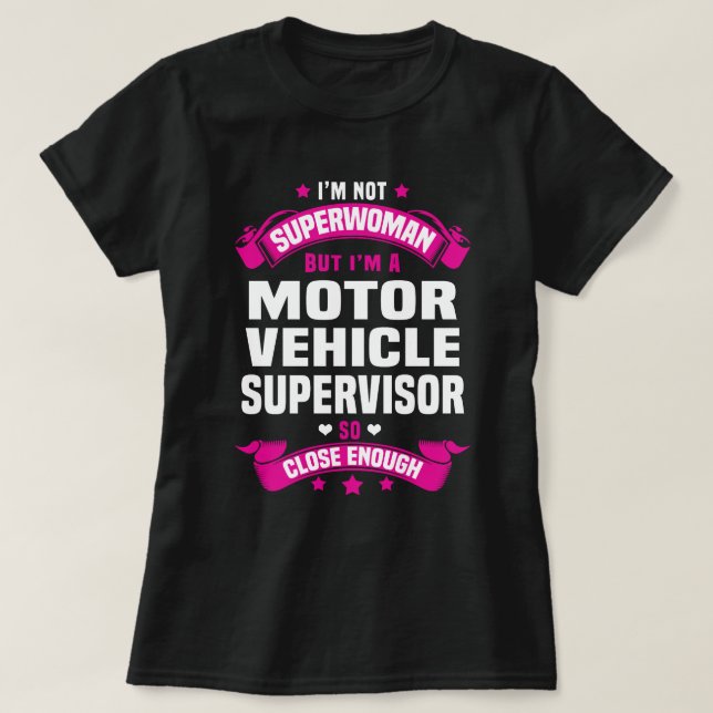 Kraftfahrzeug-Aufseher T-Shirt (Design vorne)