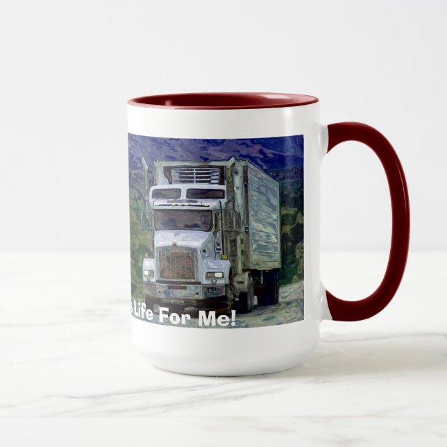 KRAFTFAHRZEUGE BIG-RIG-LKW-HALTUNG KAFFEMUGS TASSE (Rechts)