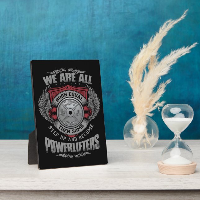 Kraftheben - STEP UP - Barbellplatte - Fitnessraum Fotoplatte (Seite)