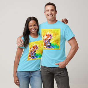 Kräftiges Geparden-Gemälde. Jetzt kaufen T-Shirt