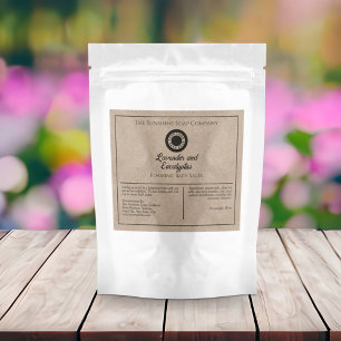 Kraftpapier-Bath-Salben-Pouch-Etikett mit Logo