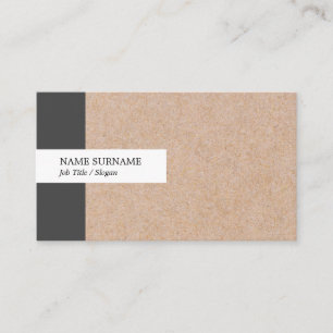 Kraftpapier druckte visitenkarte