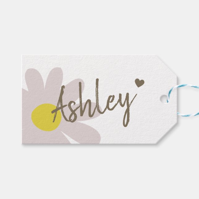 Kraftpapier Einfache Schlichte handgefertigte Gesc Geschenkanhänger (Vorderseite (Horizontal))