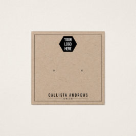 Kraftpapier hinzufügen Sie Ihre Logo-Werbekarte.