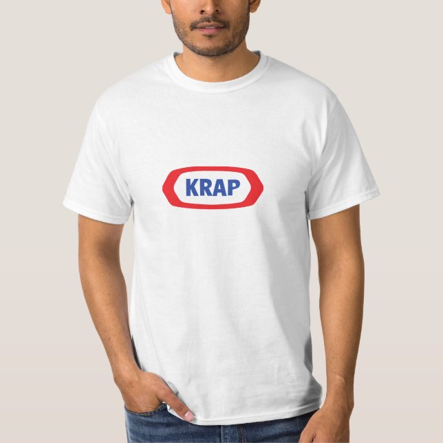 Kraftpapier-Parodie-Logo T-Shirt (Vorderseite)