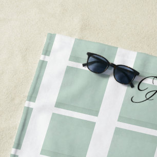 Kraftpapier-Schrift Hochzeits-Rücksendeadresse Strandtuch
