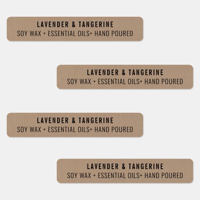 Kraftpapierkandle-Siegel-Etiketten Etiketten (Gruppe)