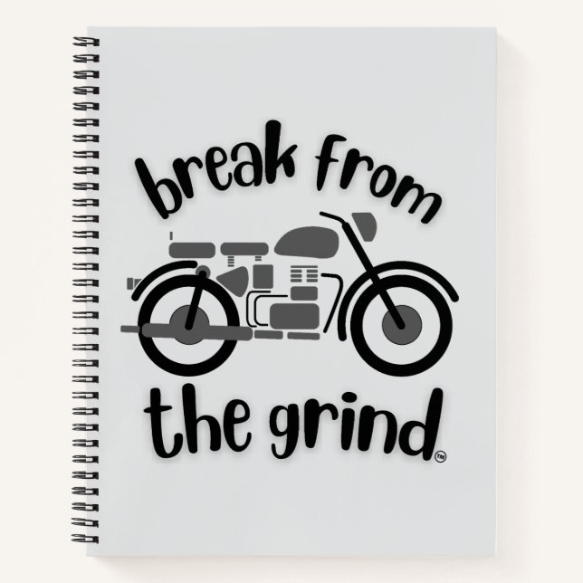 Kraftrad 2 BFTG (grau) Notizbuch (Vorderseite)