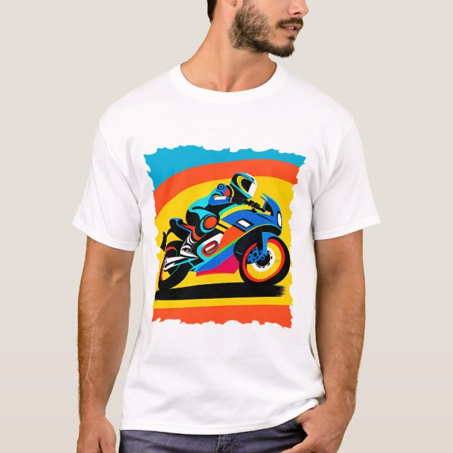 Kraftrad mit hoher Geschwindigkeit T-Shirt (Vorderseite)