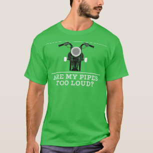 Kraftrad mit lautem Abgas T-Shirt
