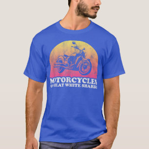 Krafträder und Krafträder mit Weißhaie T-Shirt