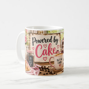 Kraftspendende Cake Pink Backtasse Kaffeetasse