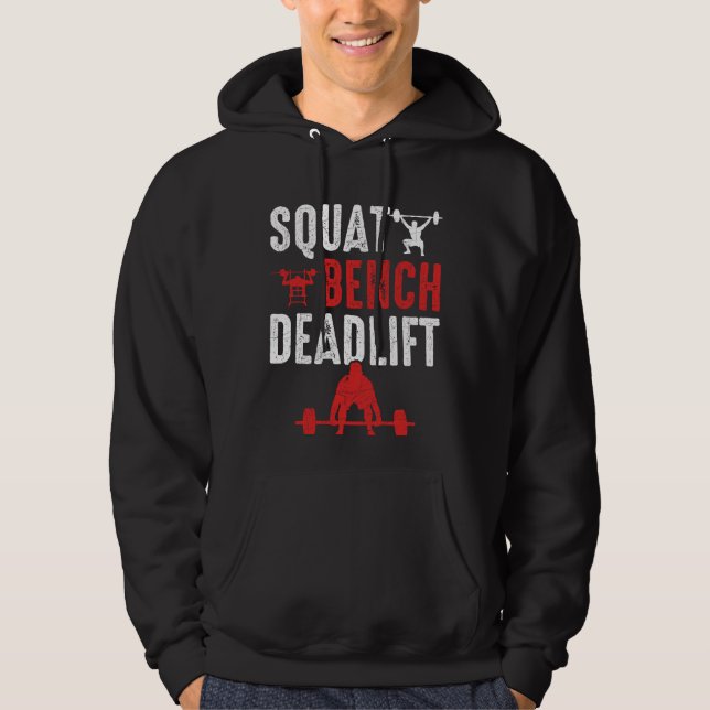 Krafttraining auf der Sattelbank Hoodie (Vorderseite)