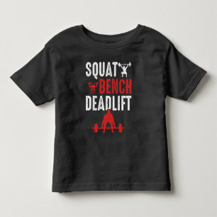 Krafttraining auf der Sattelbank Kleinkind T-shirt