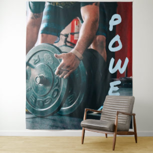 Krafttraining Fitnessstudio Gesundheit Wandteppich