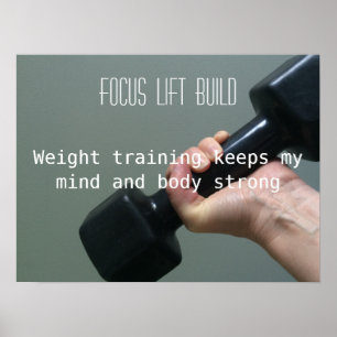 Krafttraining Fokus Poster