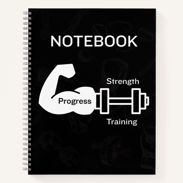 Krafttraining Fortschritt Notizbuch (Vorderseite)