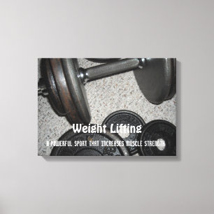 Krafttraining-Motivationsbotschaft Leinwanddruck