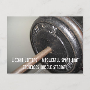 Krafttraining-Motivationsbotschaft Postkarte