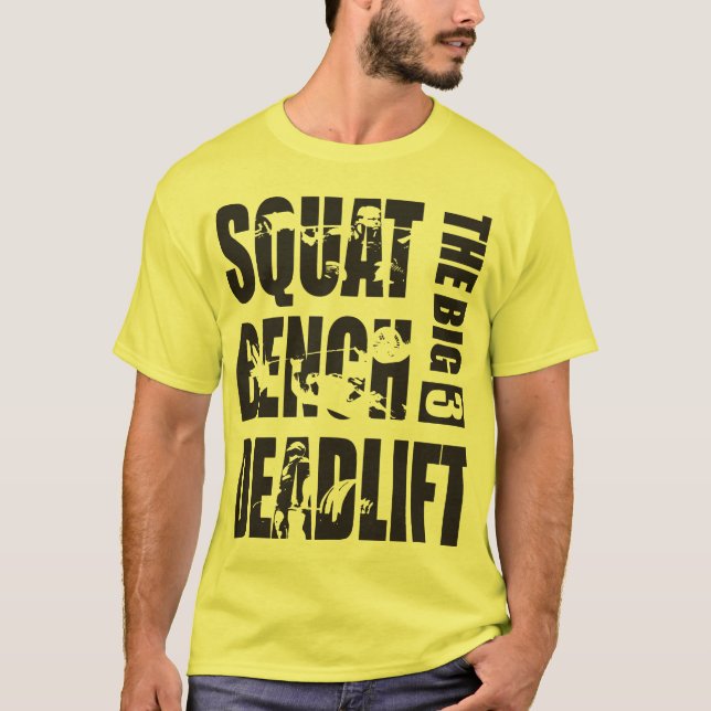 Kraftübertragung - Squat, Bench, Deadlift T-Shirt (Vorderseite)