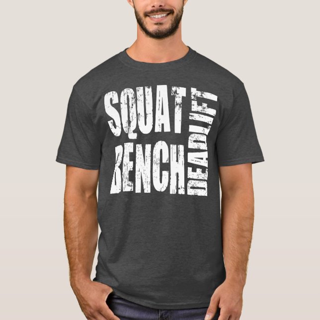 Kraftübertragung - Squat, Bench, Deadlift T-Shirt (Vorderseite)