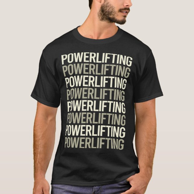Kraftübertragung von weißem Text T-Shirt (Vorderseite)