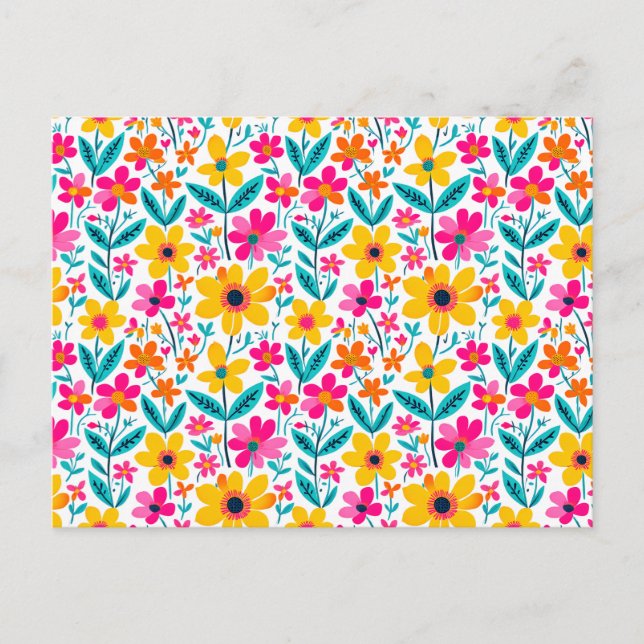 Kraftvolle Blüte  Postkarte (Vorderseite)