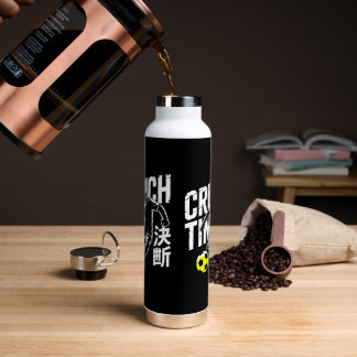 Kraftvolle Crunch Time Katze Fußball Wasserflasche Trinkflasche