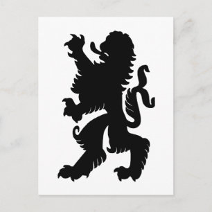 Kraftvolle Löwen-Postkarte Postkarte