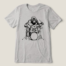 Kraftvoller Gorillaschlagzeuger rockt komplettes S