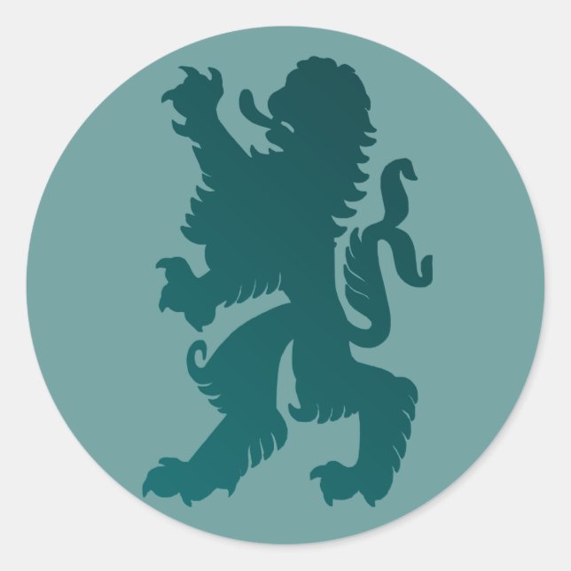 Kraftvoller Löwe Aufkleber (Vorderseite)