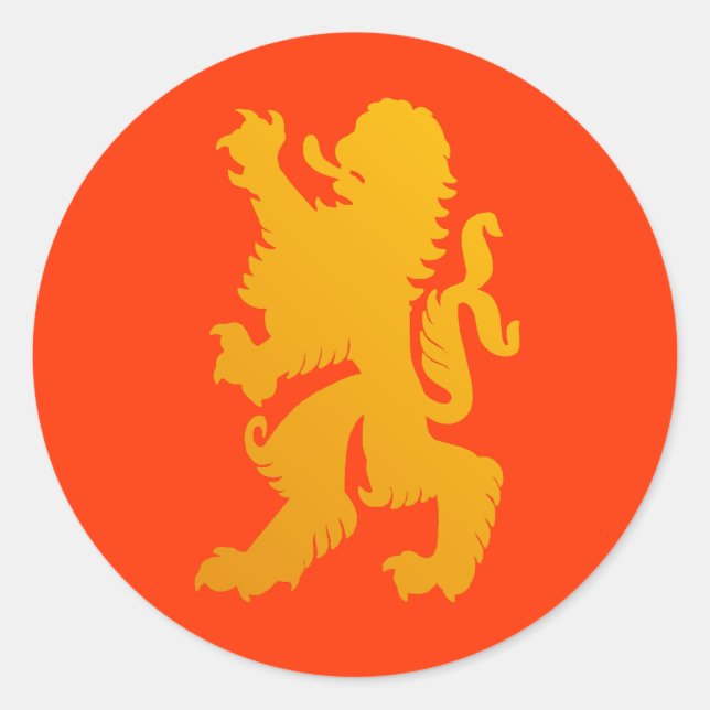 Kraftvoller Löwe Aufkleber (Vorderseite)