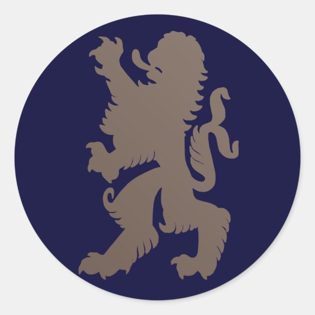 Kraftvoller Löwe Aufkleber (Vorderseite)