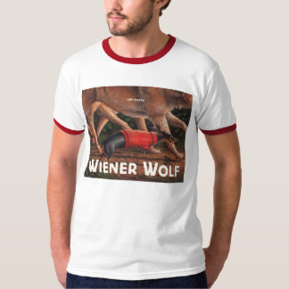 Kragen-Shirt der Dackel-Wolfmänner Farb T-Shirt