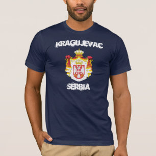 Kragujevac, Serbien mit Wappen T-Shirt