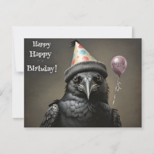 Kräh alles Gute zum Geburtstag  Postkarte
