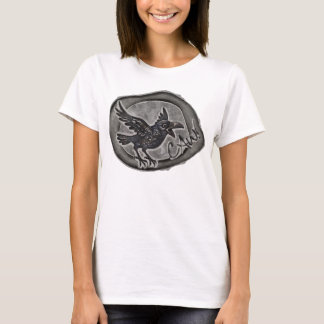 Krähe Crow Rabe ruft CAW! T-Shirt