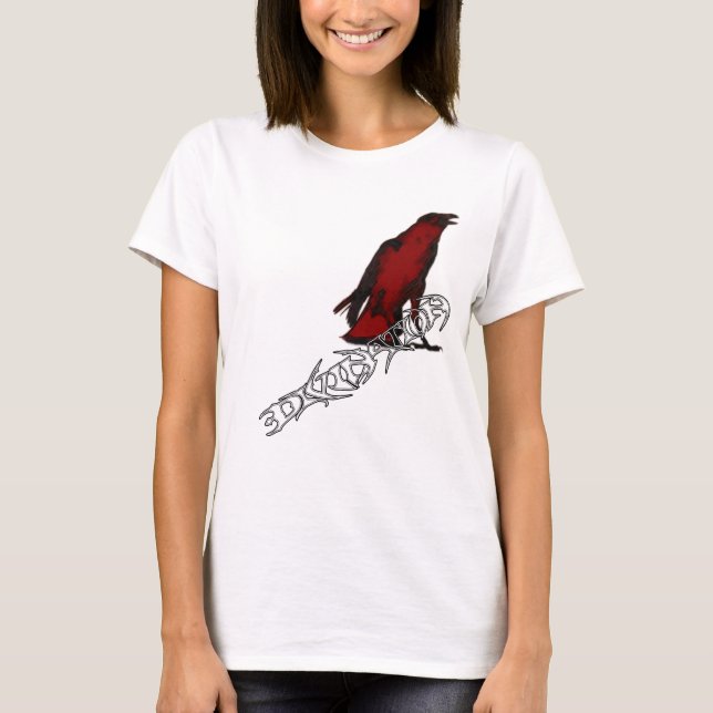 Krähe - Damen T-Shirt (Vorderseite)