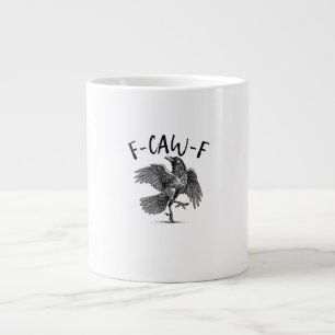 Krähe, F-Caw-F Lustige Krähe Jumbo-Tasse