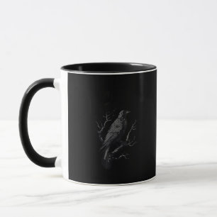 Krähe, F-Caw-F Lustiger Vogel im Vintage-Stil Tasse