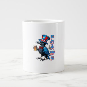 Krähe, F-Caw-F Lustiger Vogel Kreative Casual Jumbo-Tasse
